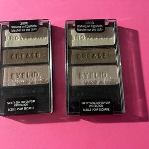 2 Wet N Wild ColorIcon Eyeshadow Trio #380B WALKING ON EGGSHELLS
